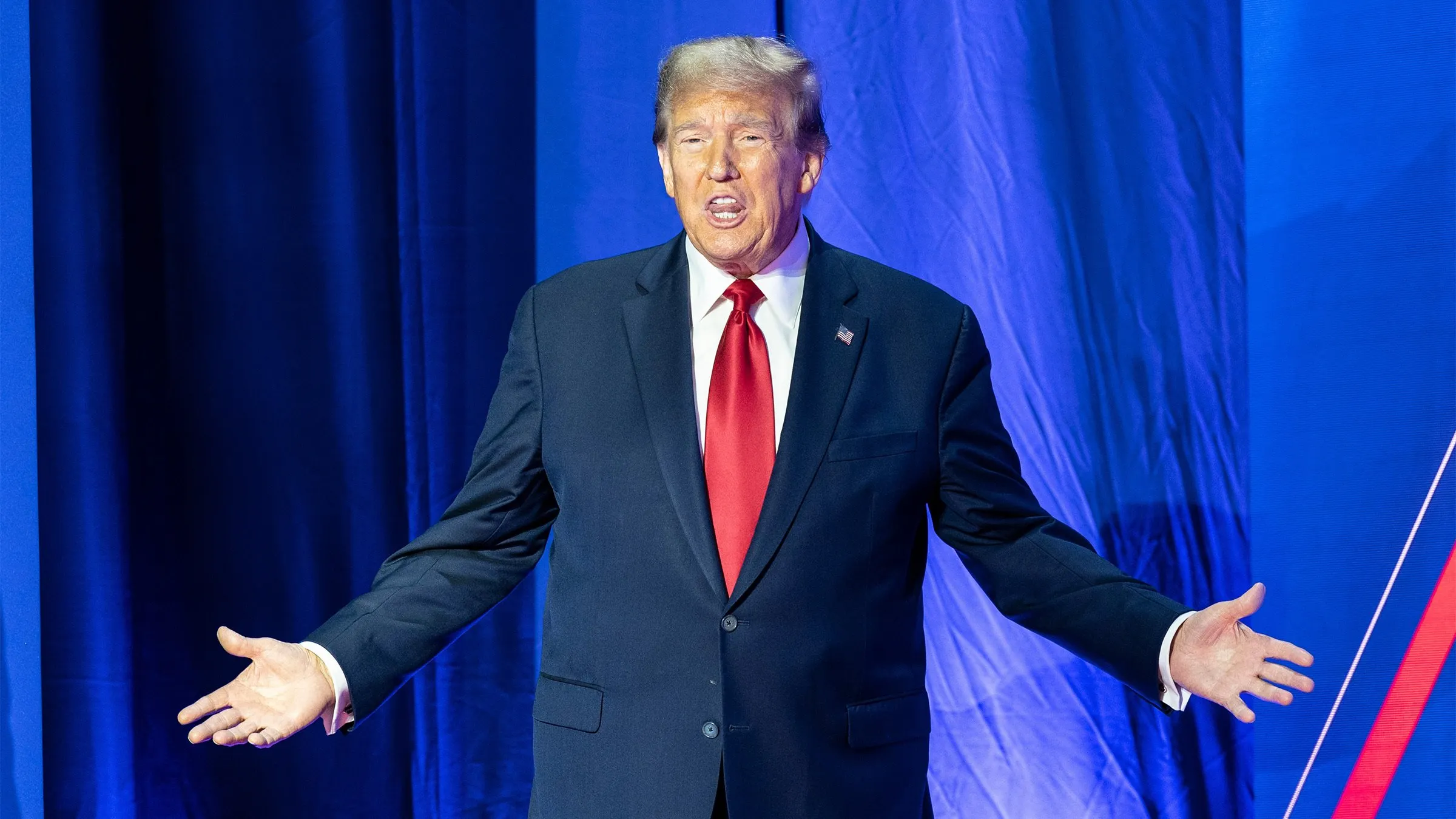 President Donald Trump at the CPAC Conference in Washington DC in February 2024. Image: Lev Radin/Shutterstock