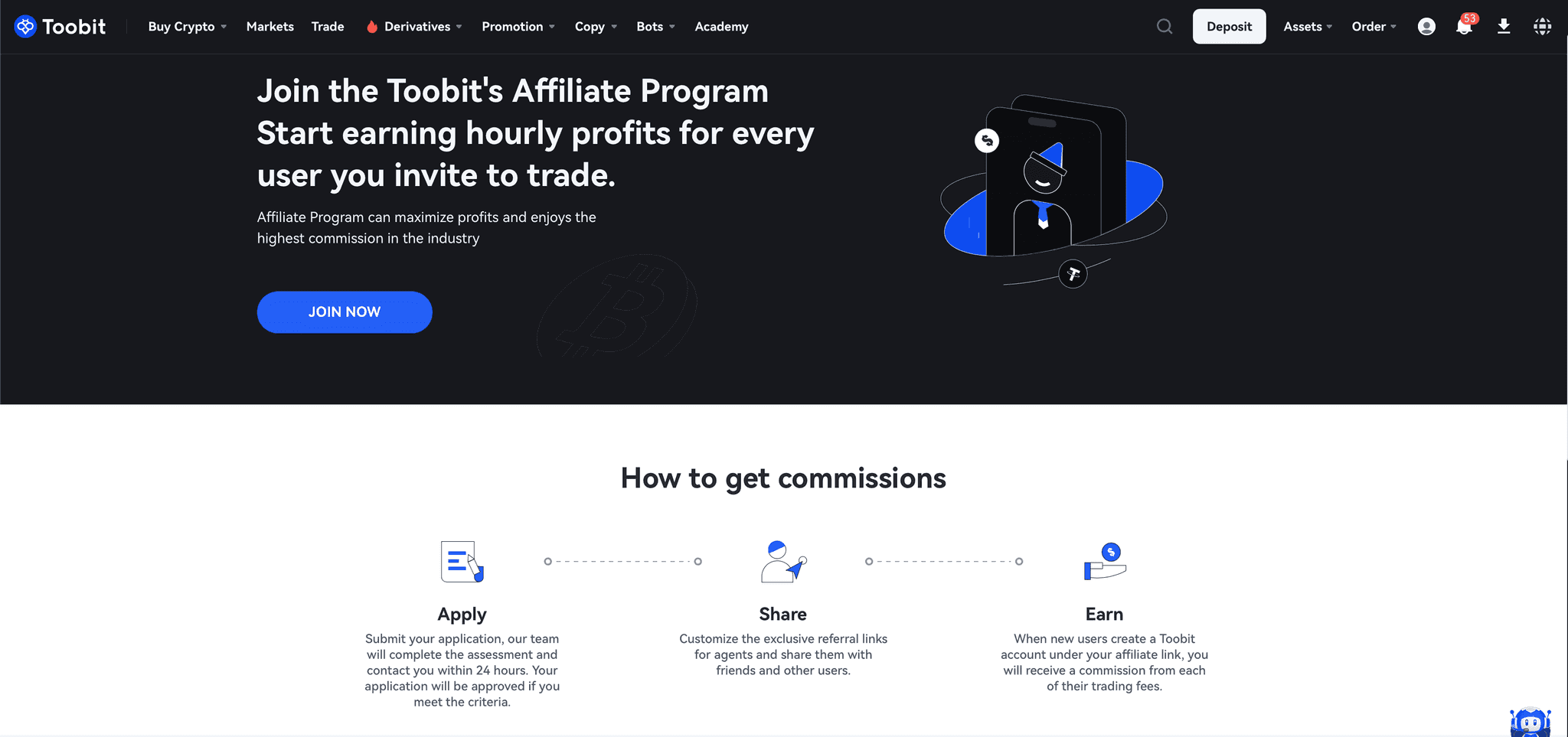 Toobit Affiliate Program