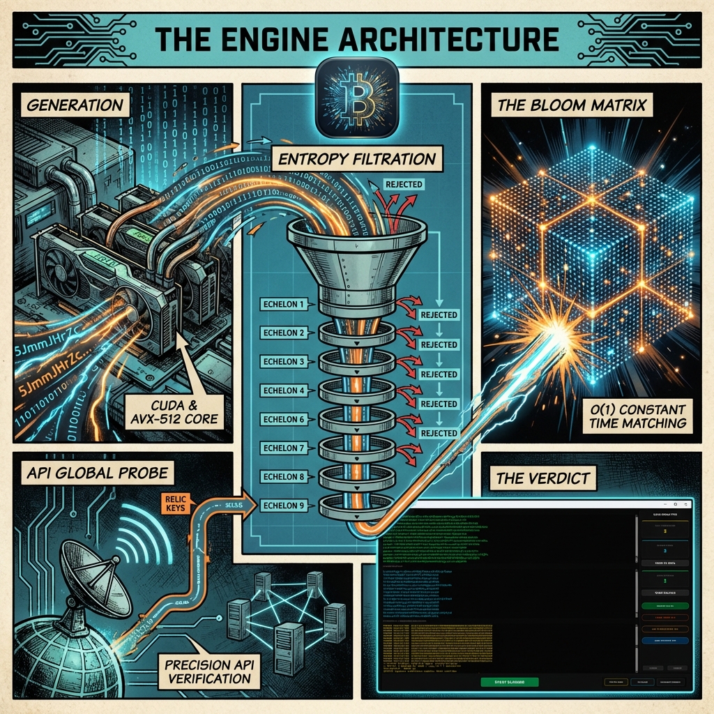 BitResurrector Engine Architecture and Entropy Segregation BitResurrector Engine Scheme - Entropy Segregation Logic