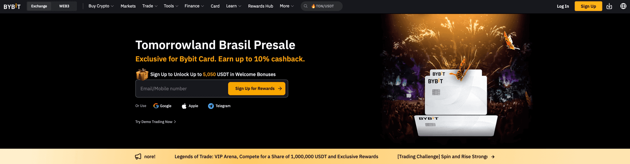 Bybit Homepage